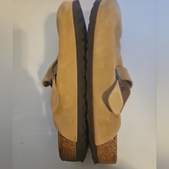 Birkenstock Boston Suede Clog Tan Women’s Size 10 / Men’s Size 8 - Picture 7 of 11